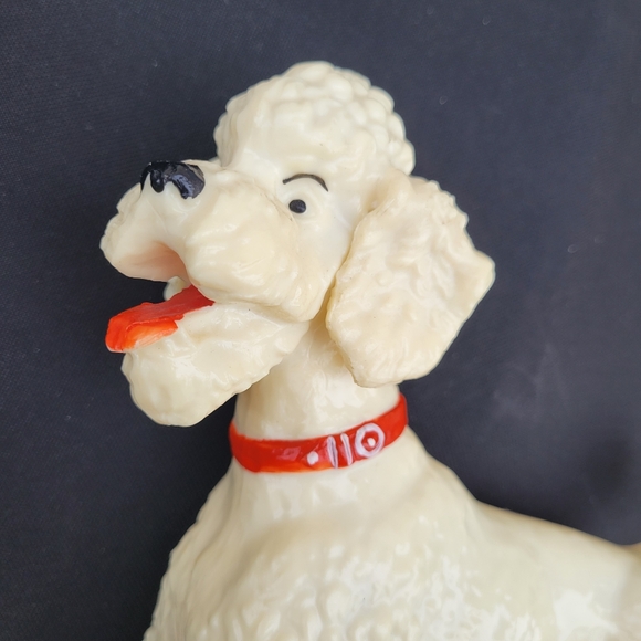 Breyer Poodle Dog ~ Vintage 1950s-60s ~ Regal ~ Molded Plastic ~ Adorable! - Picture 4 of 16